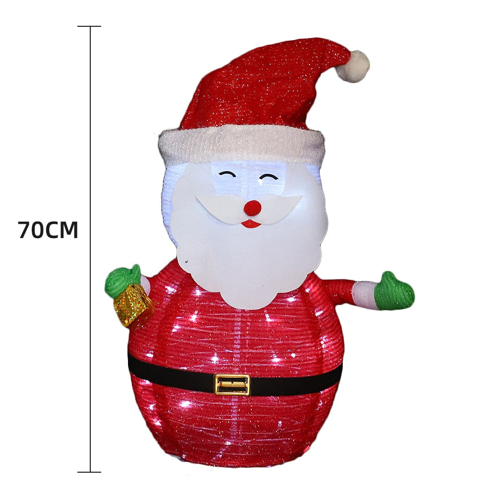 Skladací Santa Claus s časovačom - výška 70 cm