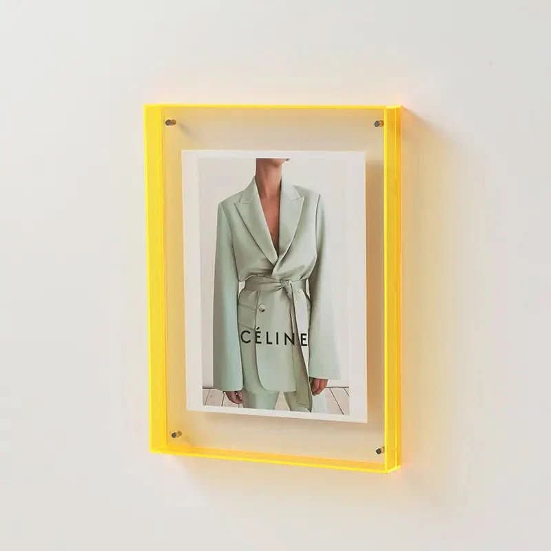 COLORFRAME - Colorful Transparent Acrylic Photo Frame for Vivid Memories