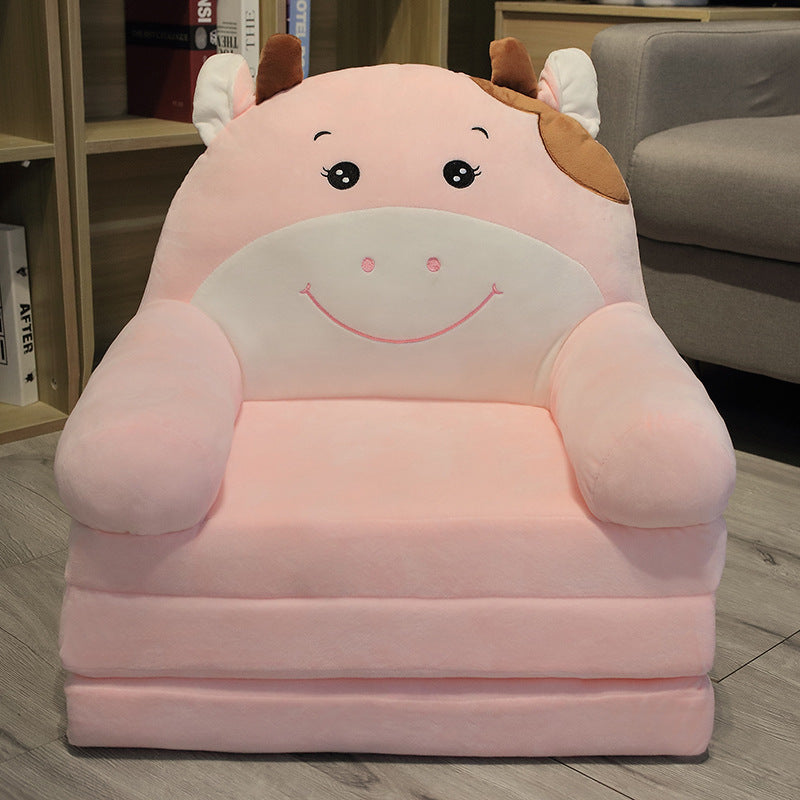 EleganceChild Plush Folding Sofa Bed | Convertible and Washable Chair, Ideal for Bedroom and Playroom