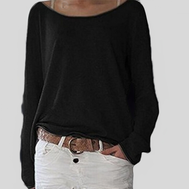 FrenchAlexa - Elegant lightweight round-neck jumper for autumn
