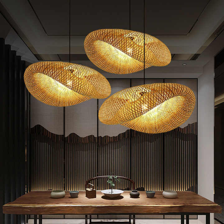 Handmade Bamboo Lamp in Natural Style