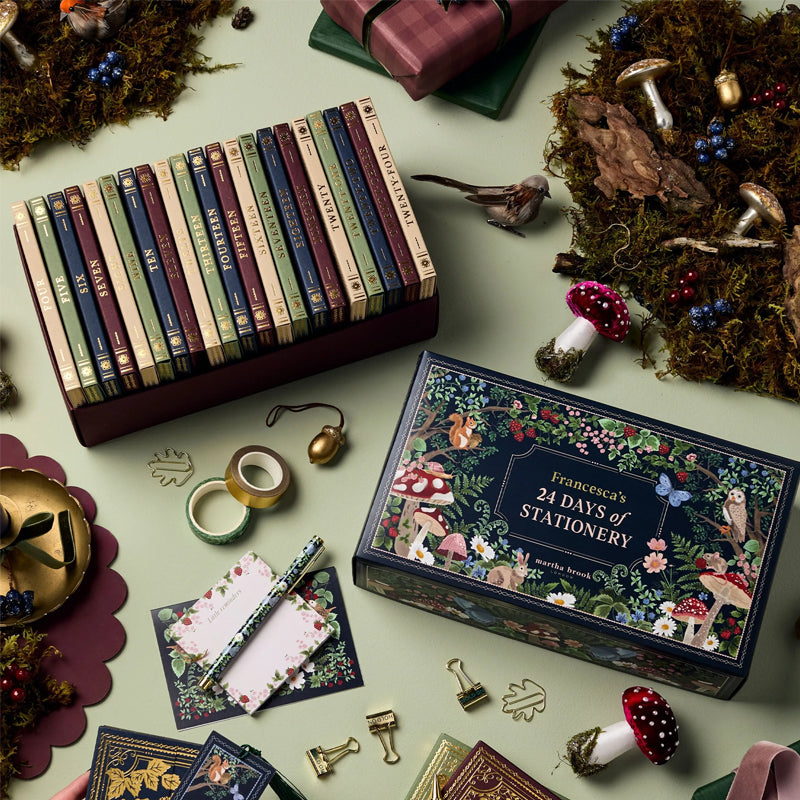 JollyJournals™ - Advent Calendar with Stationery 24 Surprises