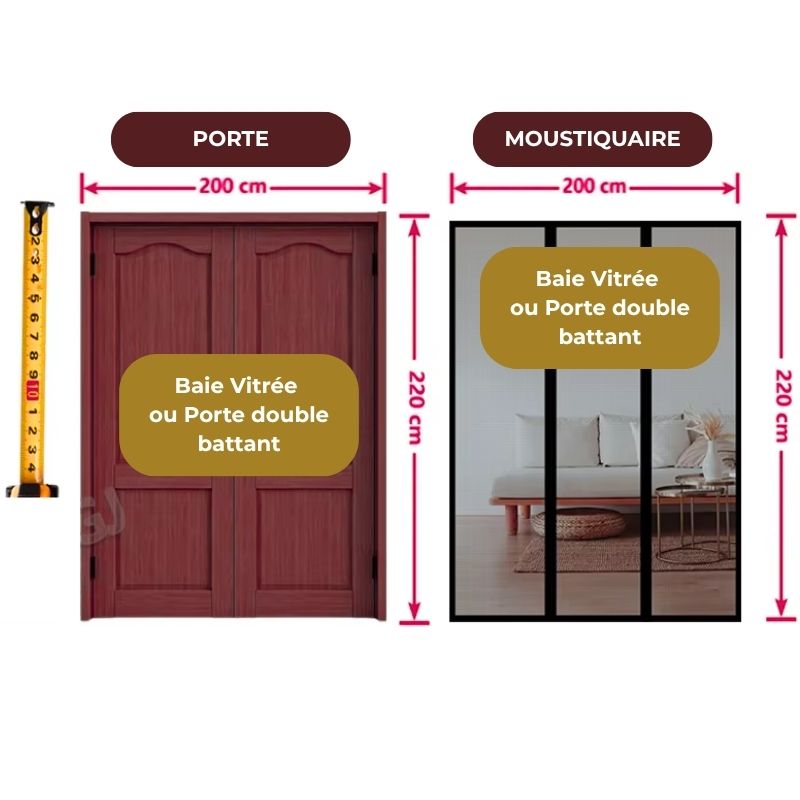 Magnetic and Sturdy Sliding Door Mosquito Net