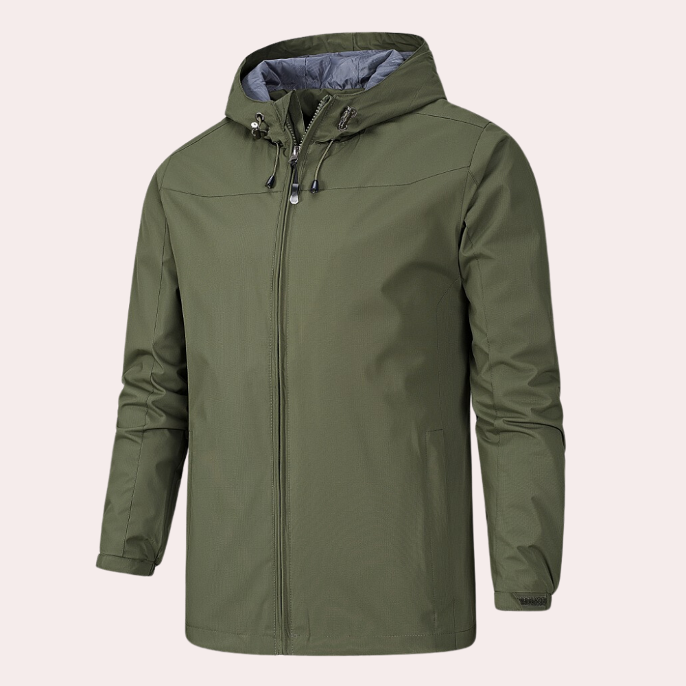 Pánská celoroční outdoorová větrovka s kapucí