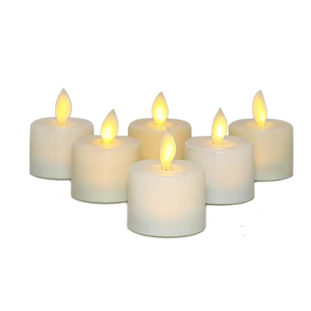 Nokmo | 6 Piece Realistic Flameless Candles with Remote Control