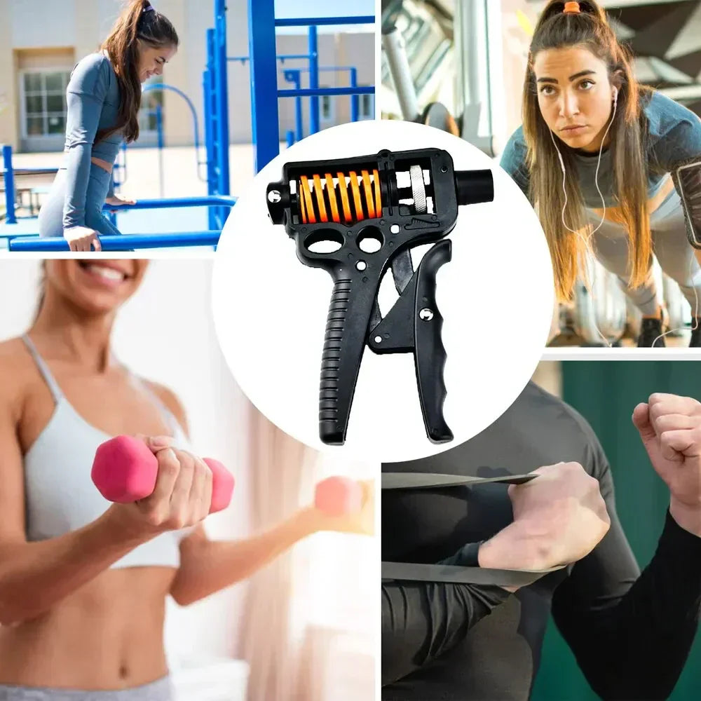 Nokmo | Adjustable 5-165kg Heavy Grip Strengthener - Finger Expander for Arm, Wrist, and Forearm Training