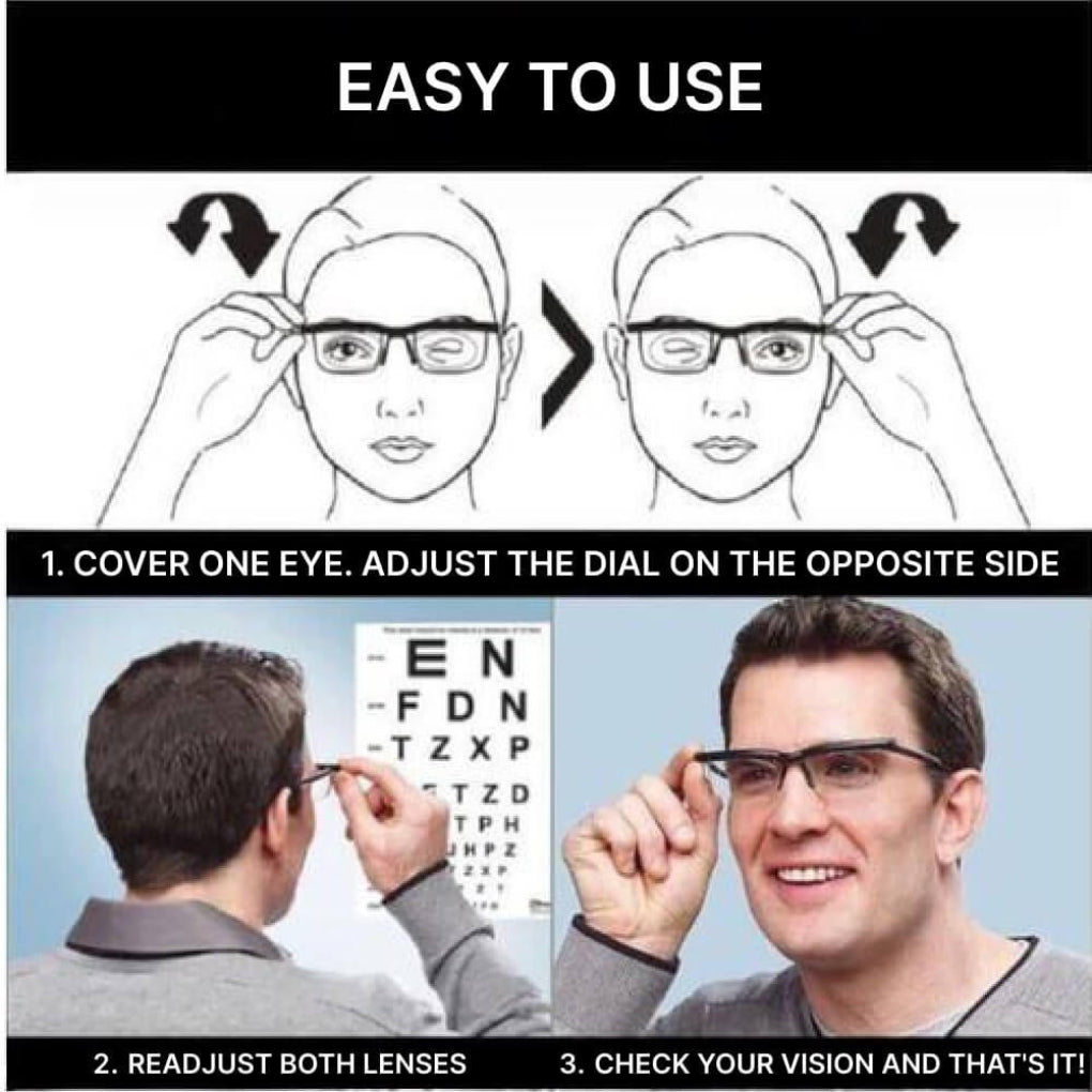 Nokmo | Adjustable Prescription Glasses with Dial Control