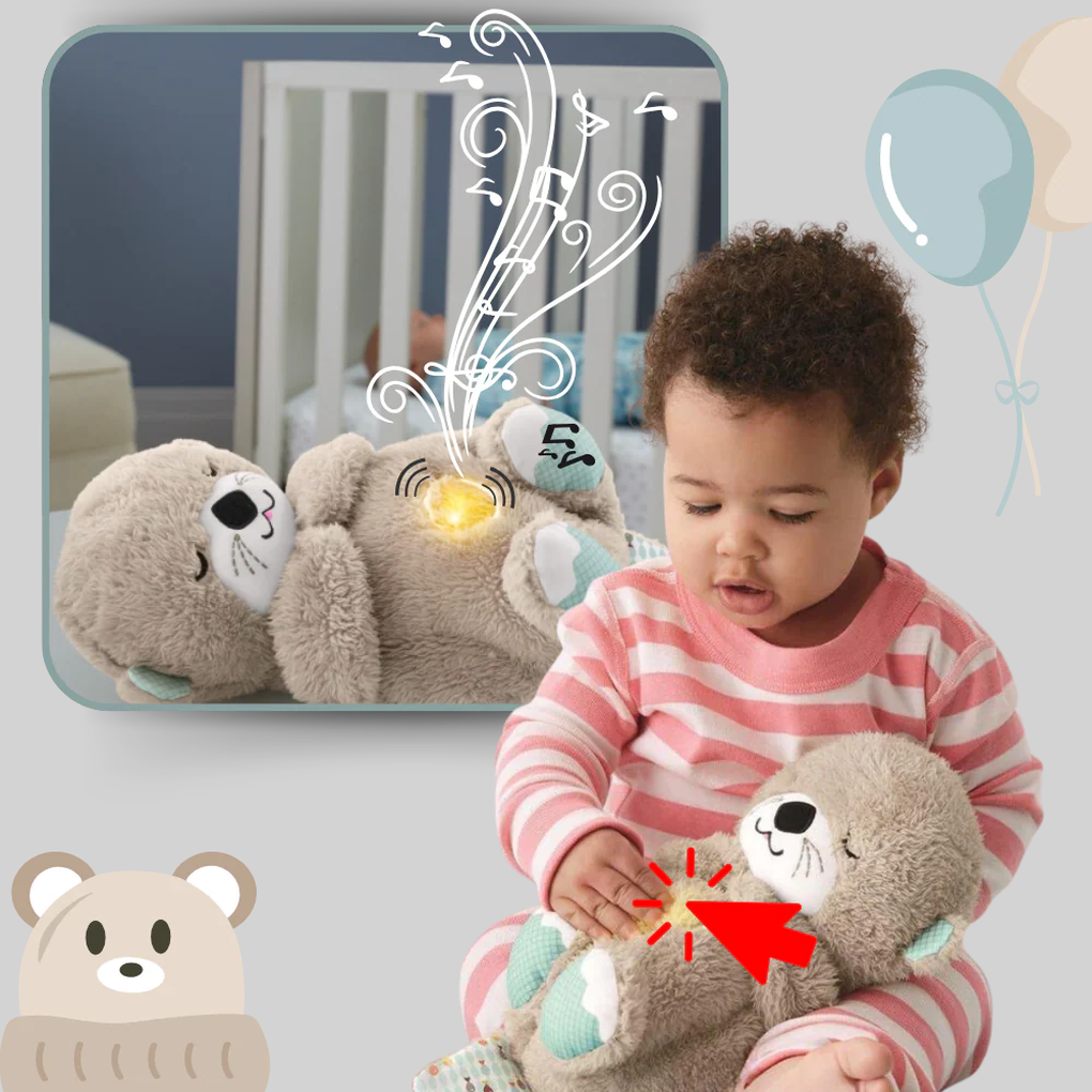 Nokmo | Baby Otter Plush with Gentle Sound & Pulse