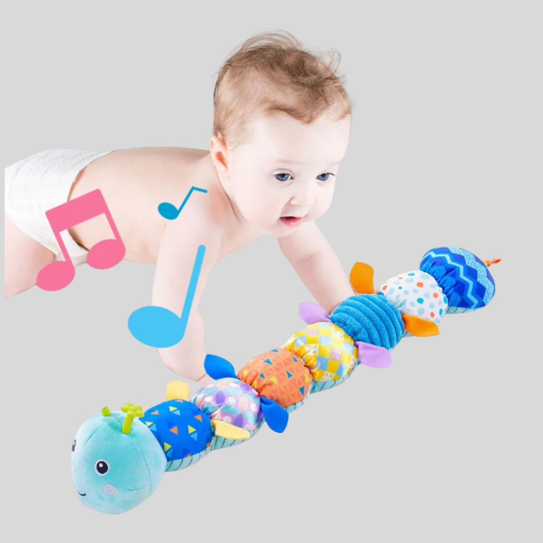 Nokmo | Baby Plush Sensory Caterpillar Toy