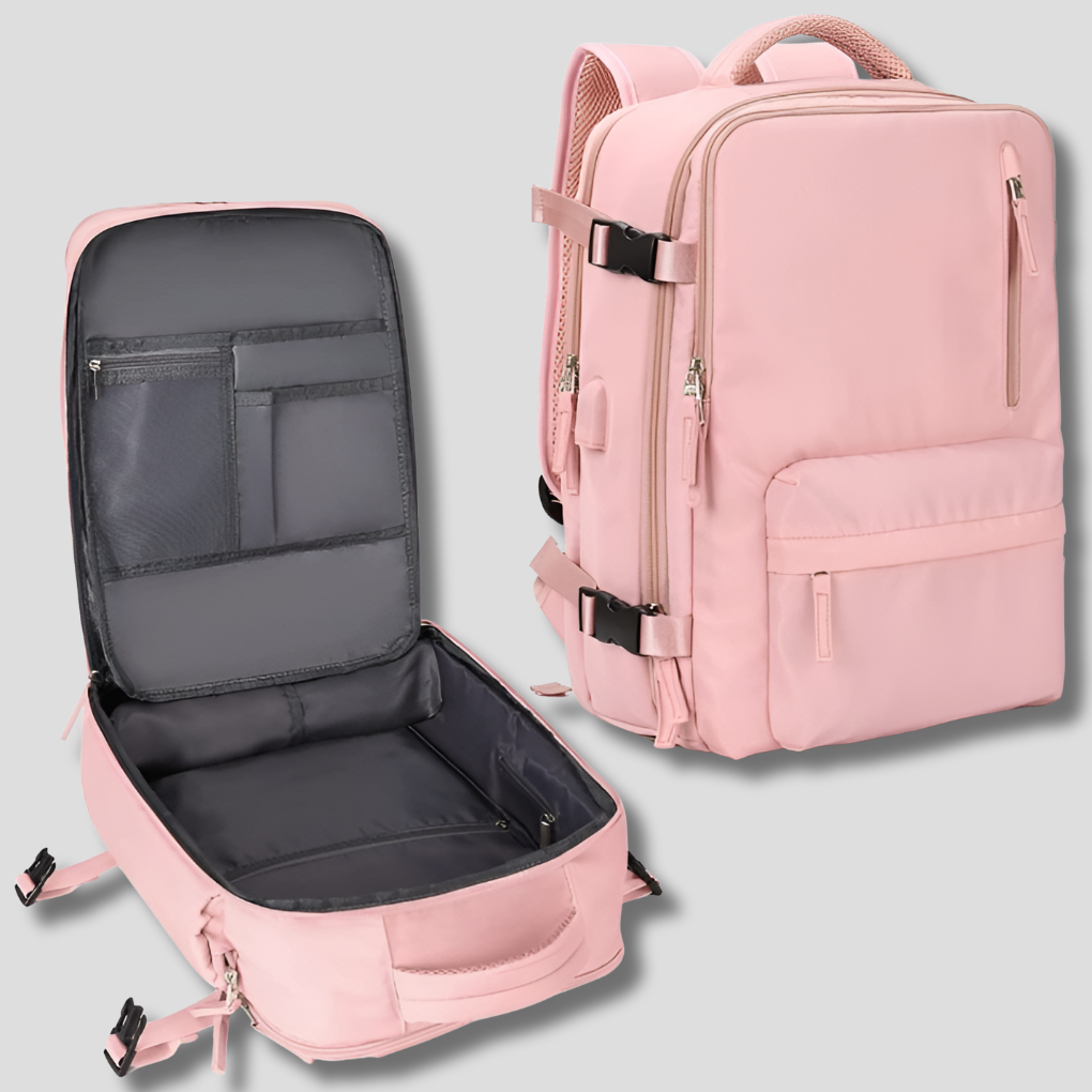Nokmo | Carry-On Travel Backpack with Expandable Capacity