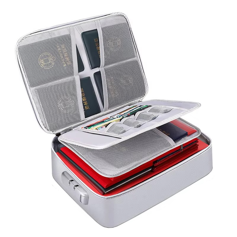 Nokmo | Fireproof and Waterproof Document Organizer Bag – Portable Protective Storage for Travel and Home Security