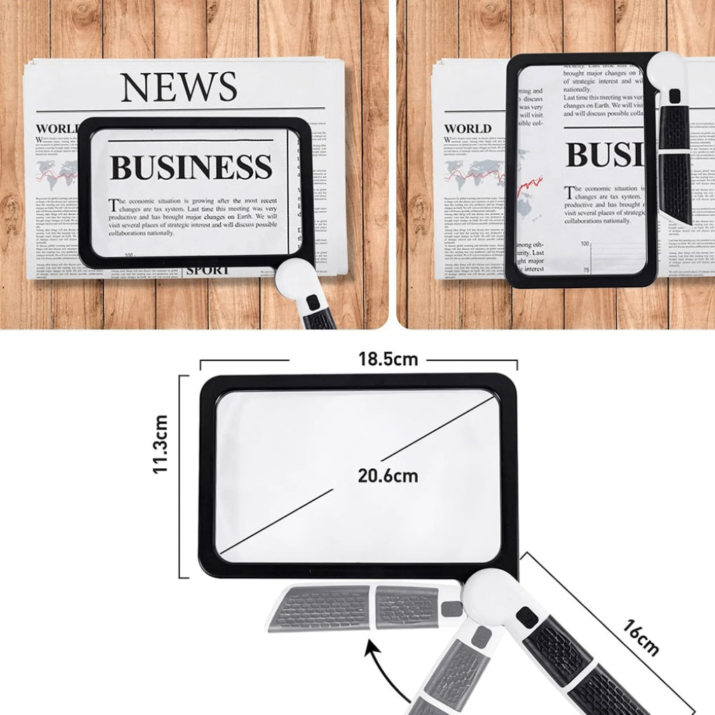 Nokmo | Full Page Magnifying Glass with Handle