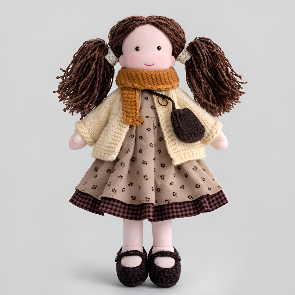 Nokmo | Handmade Waldorf Doll — Toy Dress Made of Knit Fabric