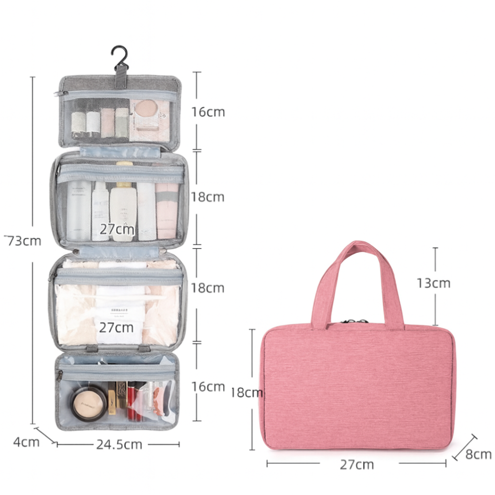 Nokmo | Hanging Toiletries Organizer with Multiple Compartments