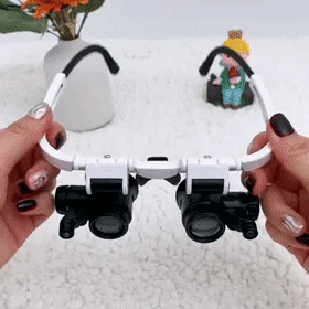 Nokmo | LED Magnifying Glasses with 8x, 15x, and 23x Magnification for Detailed Viewing and Precision Work