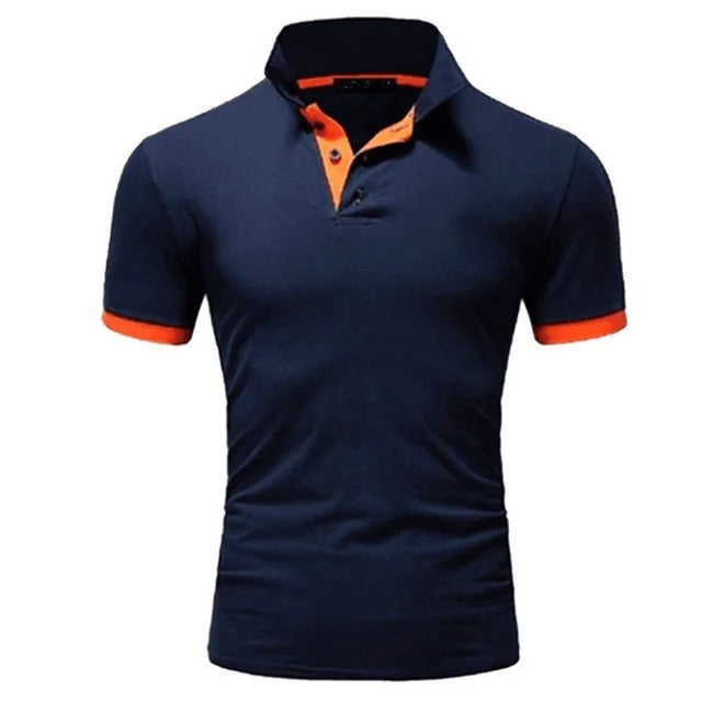 Nokmo | Men's Contrasting Collar Polo Shirt