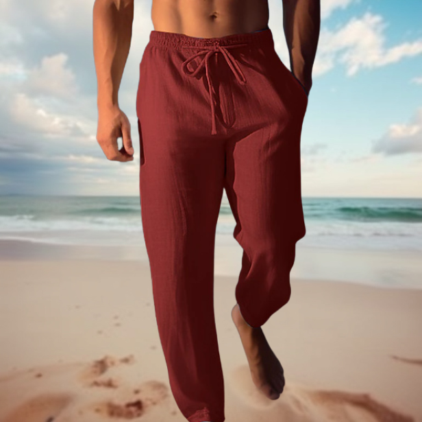 Nokmo | Men's Linen Drawstring Pants