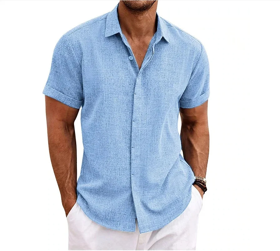 Nokmo | Men's Short Sleeve Button-Down Shirt