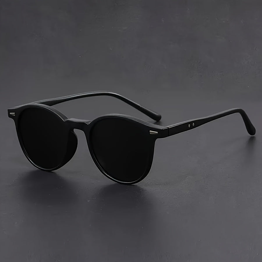 Nokmo | Men's Sunglasses RetroView – Round Tortoiseshell Glasses with Lightweight Frame