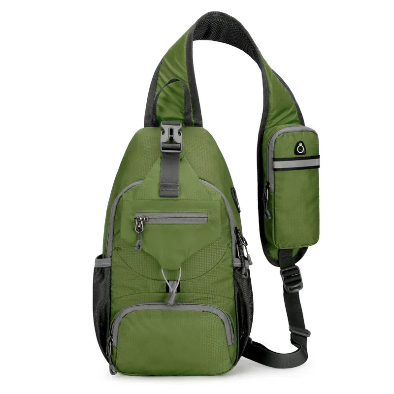Nokmo | SecurePack | Anti-Theft Waterproof Multi-Pocket Shoulder Backpack – Lightweight Crossbody Travel Bag