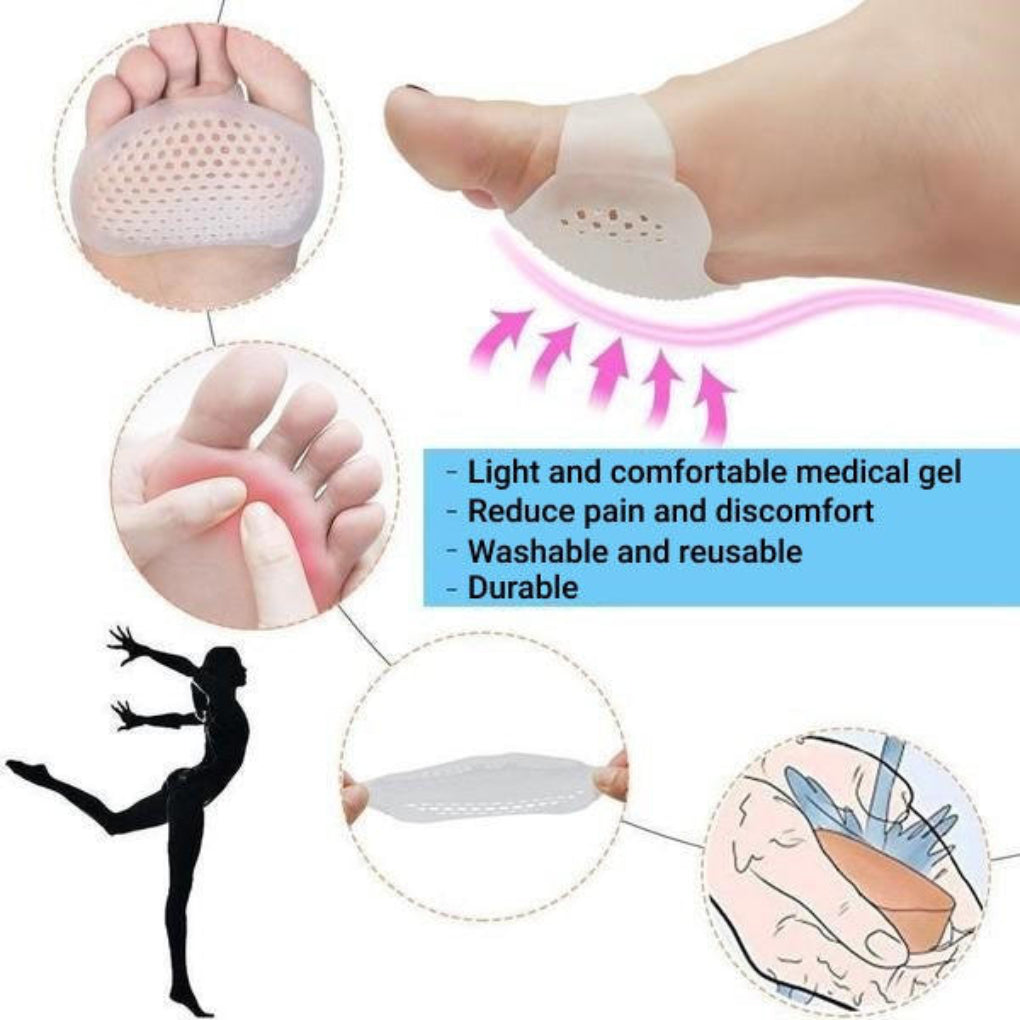 Nokmo | Unisex Gel Metatarsal Pads with Air Holes