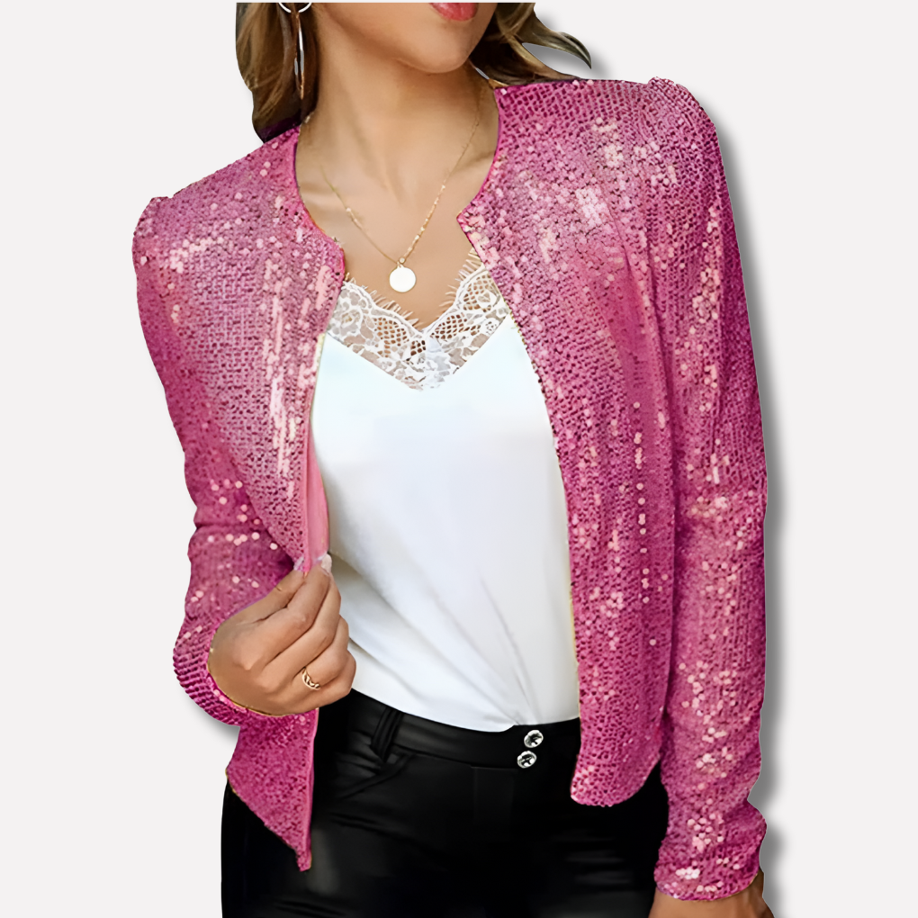 Nokmo | Women's Sequin Blazer Jacket
