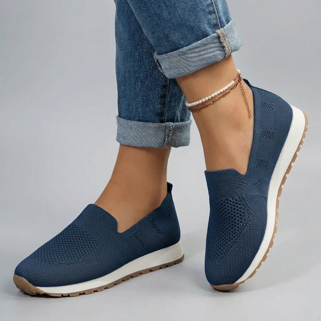 Nokmo | Women's Slip-On Loafers with Knit Upper
