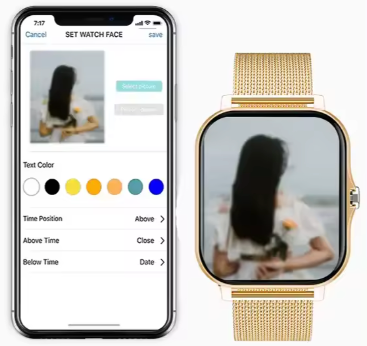 Nokmo | Women's Smartwatch with Mesh Band