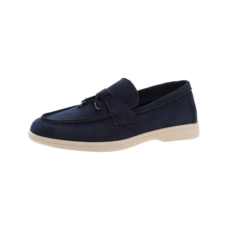 Nokmo | Women's Suede Loafers with Tassel Detail