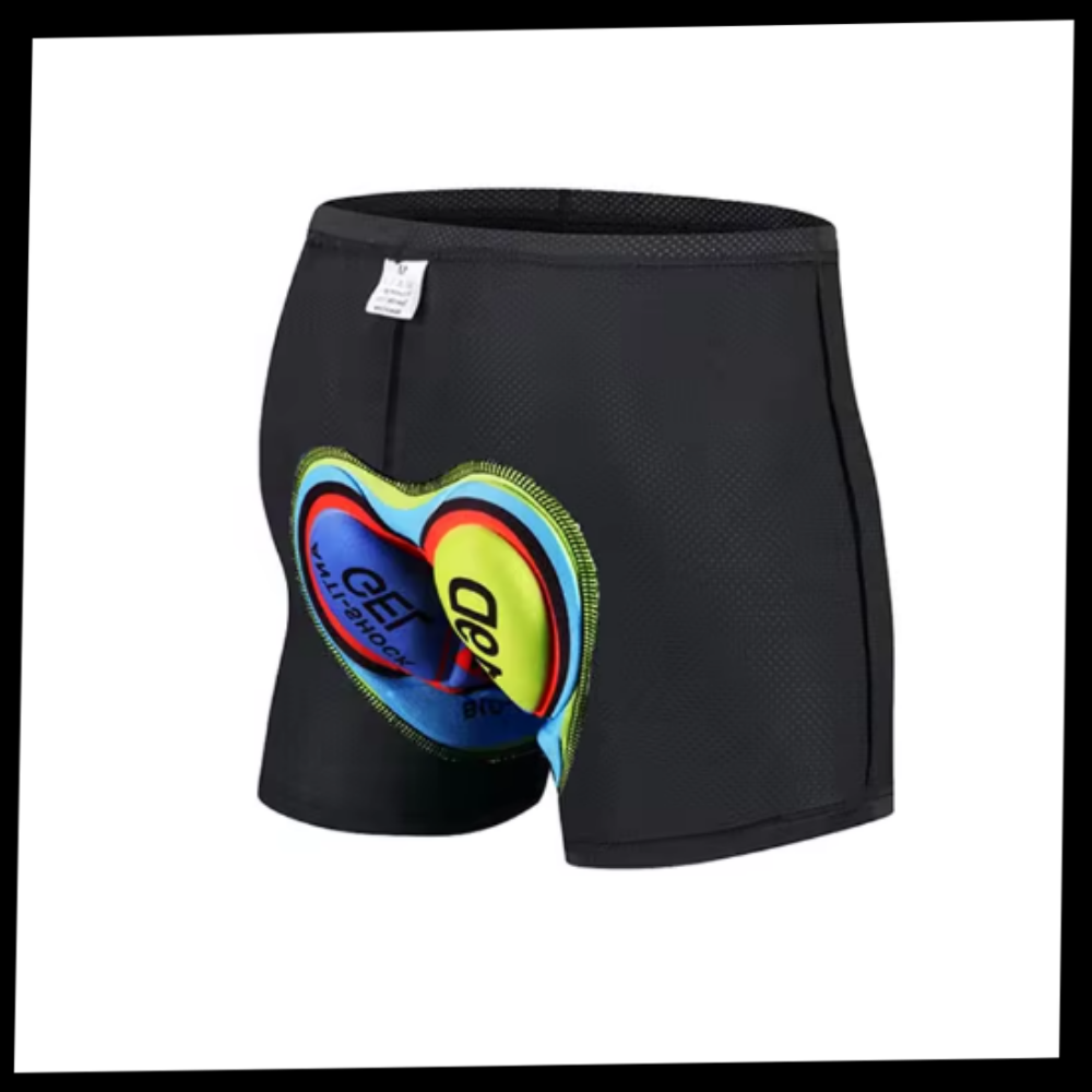 Sømløse polstrede cykelshorts