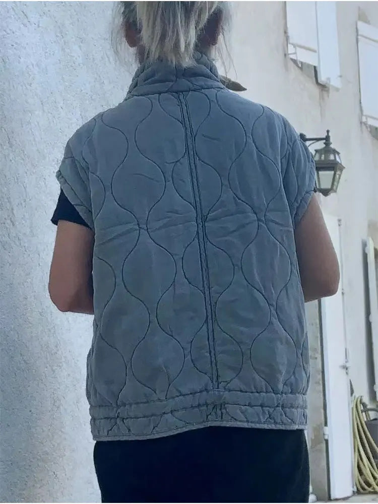 Bavlněná vesta bez rukávů