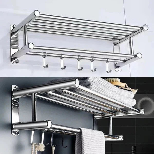 STEELRACK – Stainless Steel Towel Holder Space-Saving & Stylish