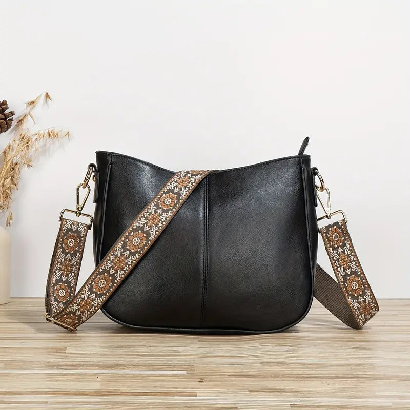 Women's shoulder bag - Vegan leather - Adjustable strap - Elegant & everyday