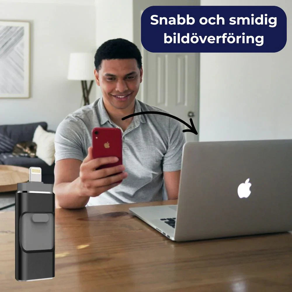 4-in-1 USB Flash Drive - Lightning Fast File Transfer