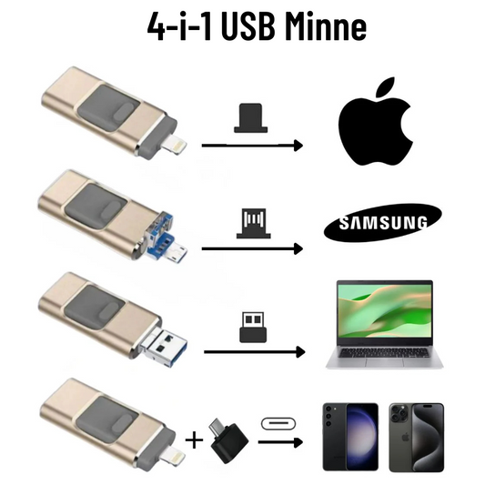 4-in-1 USB Flash Drive - Lightning Fast File Transfer