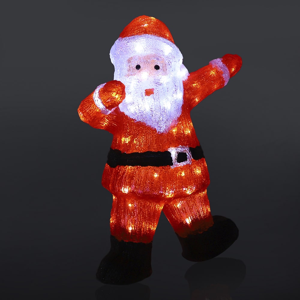 Santa Claus s LED svetlami, 55 cm