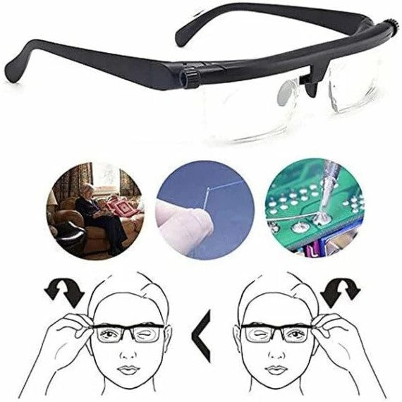 Adjustable Glasses for Near and Far Vision - VisiFlex