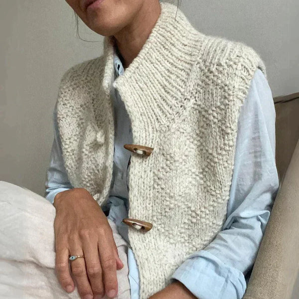 Anja - The Elegant Autumn Sleeveless Cardigan