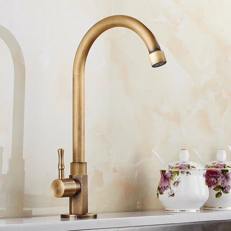Brass Kitchen Faucet