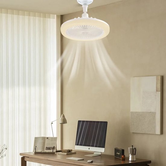BREEZELIGHT – Ceiling Fan with Lamp Socket and Remote Control