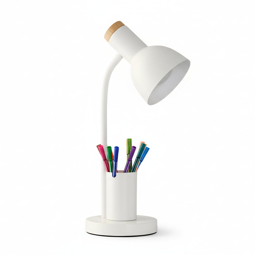 BRIGHTHOLD – Modern LED Desk Lamp with Pen Holder for Desk & Home