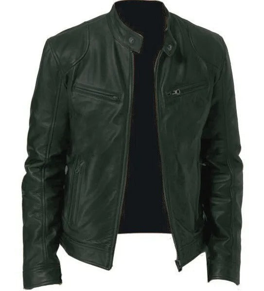 Brodie jacket in PU leather with stand-up collar - Autumn Edition