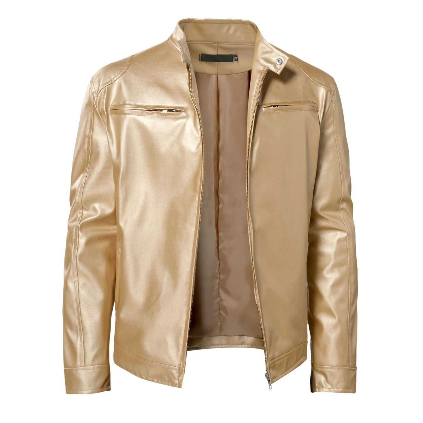 Brodie jacket in PU leather with stand-up collar - Autumn Edition