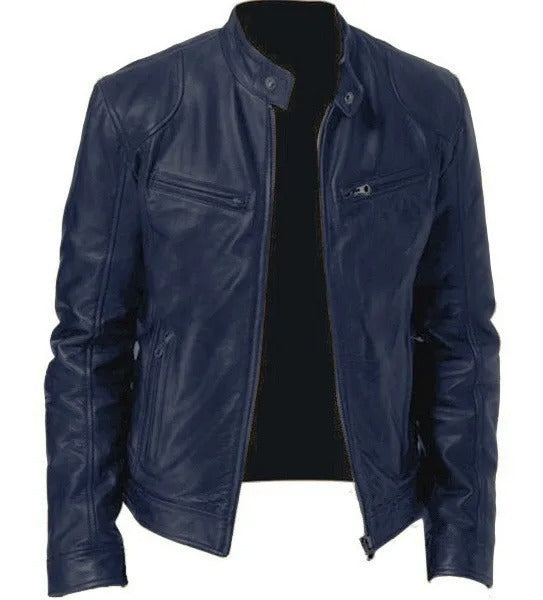 Brodie jacket in PU leather with stand-up collar - Autumn Edition