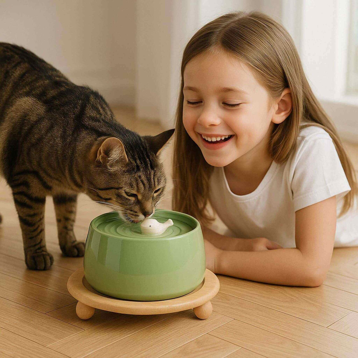 CAT CERAMIC WATER FOUNTAIN | AquaCeramic