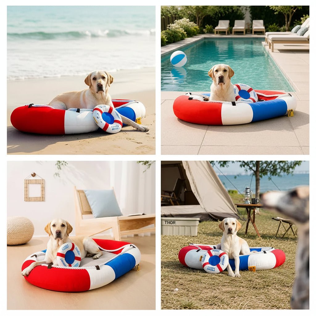 CHILLRAFT – Boot-shaped pet bed with cooling comfort and non-slip bottom