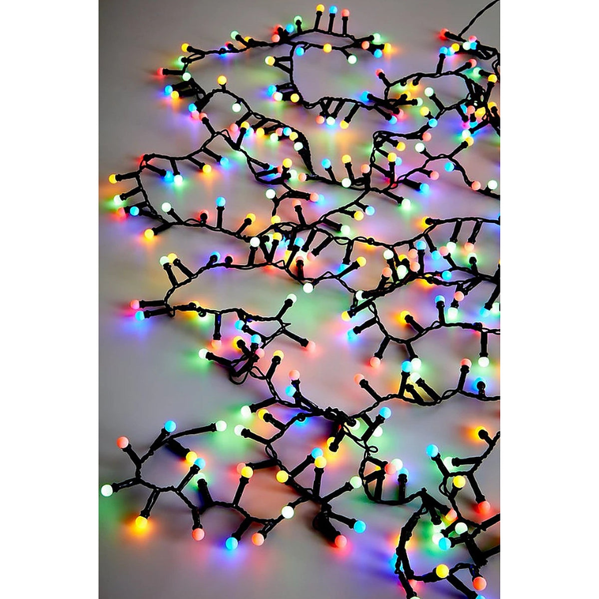 Julelys - lyskæde med 300 LED'er, 8 funktioner og timer