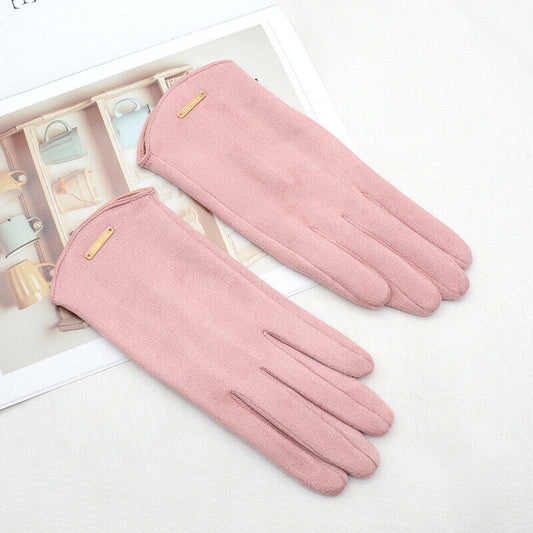 Classic and Versatile Suede Gloves