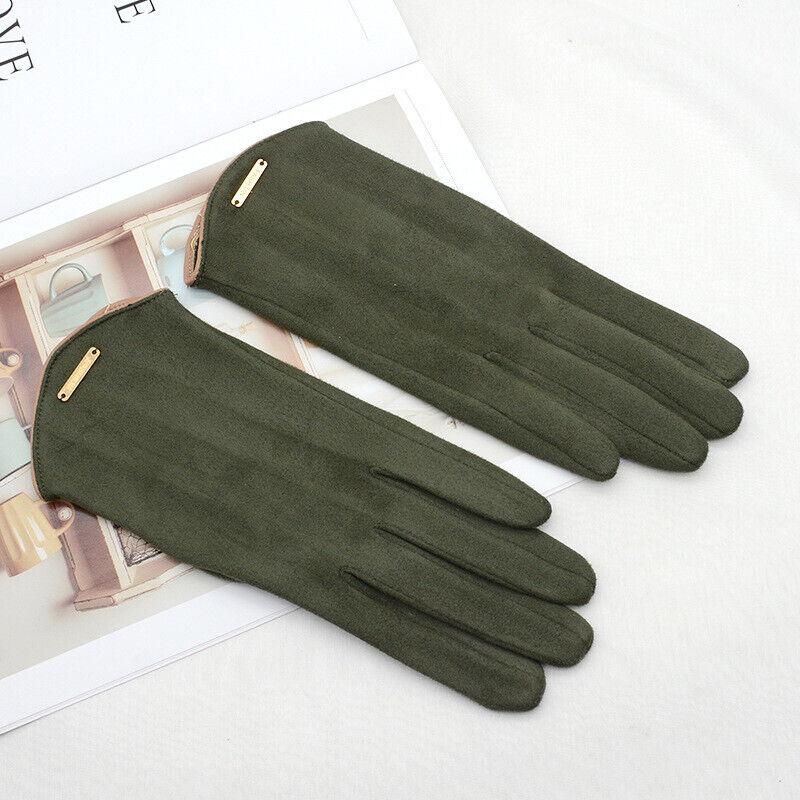Classic and Versatile Suede Gloves