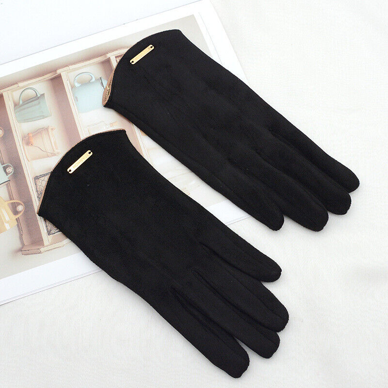 Classic and Versatile Suede Gloves